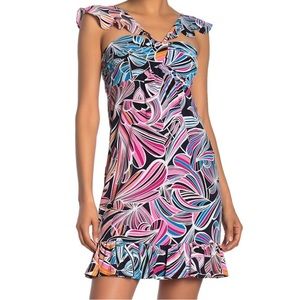 BOGO Trina Turk Henna Ruffled Mini Dress New $138